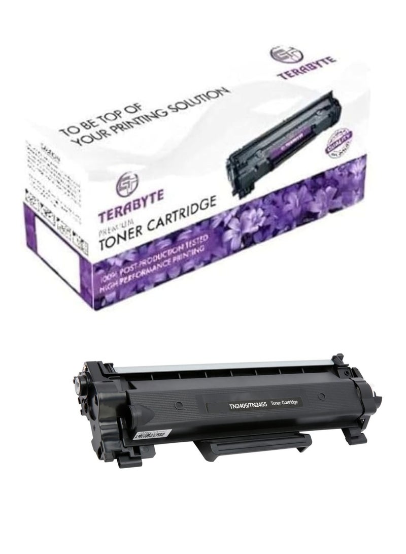 Terabyte TN-2455 CompatibleToner Cartridge for Brother HL-2335D, L2370DN DCP-L2535D and DCP-L2550DW - 3000 pages Black - Image 1
