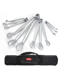 WORKPRO WP202510 6-32MM 12 Piece Cr-V Professional Double Ended Ring Wrench Set + Cloth Carrying Case  - Image 2