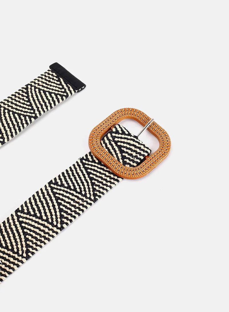 Haute Sauce Black Textured Belt