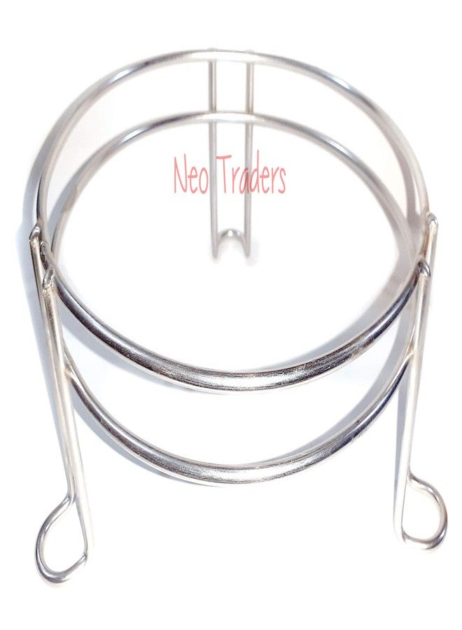 Neo Traders Alloy Steel Gamla/Matka, Plant Pot/Water Pot Stand (Silver, Standard) - Image 2