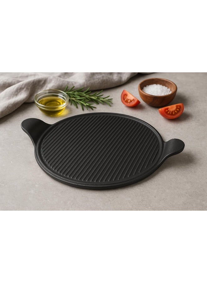 Risoli Pizza Grill L40xW34cm Autograph Cast Aluminum Non-Stick Pan for Oven & BBQ - Image 5
