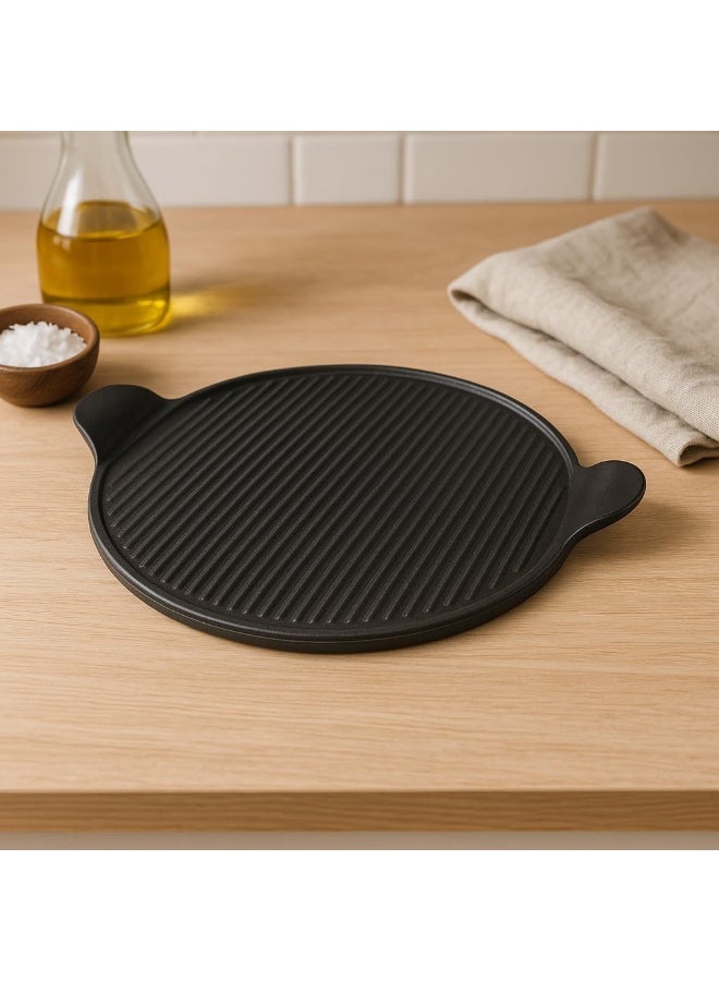 Risoli Pizza Grill L40xW34cm Autograph Cast Aluminum Non-Stick Pan for Oven & BBQ - Image 1