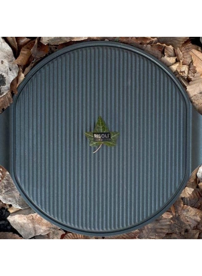 Risoli Pizza Grill L40xW34cm Autograph Cast Aluminum Non-Stick Pan for Oven & BBQ - Image 4