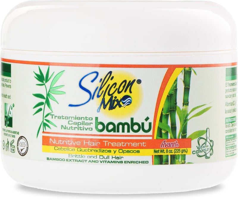 Silicon Mix Bamboo Nourishing Hair Treatment - 8 oz Deep Conditioning Mask for Strong, Hydrated, and Revitalized Hair - Image 1