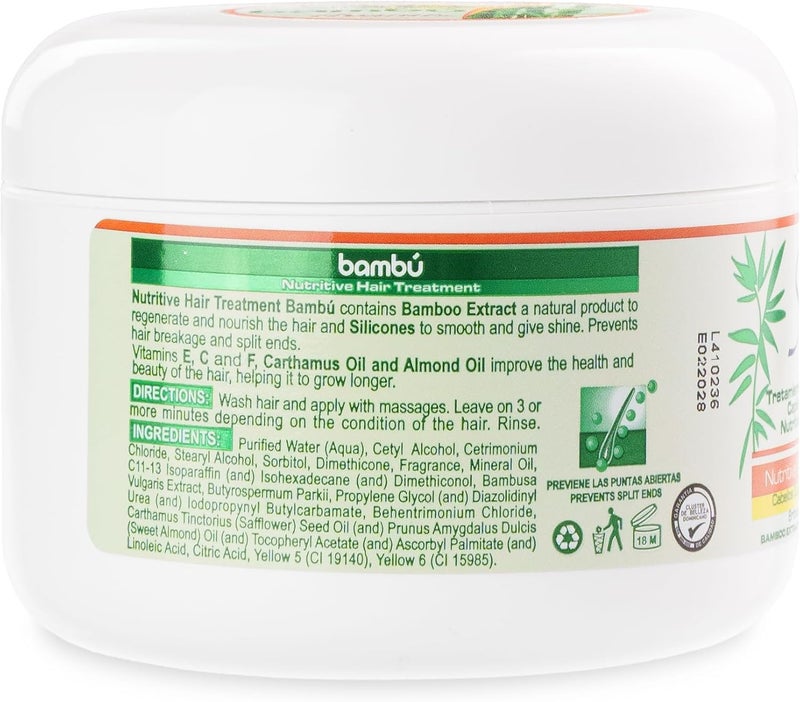 Silicon Mix Bamboo Nourishing Hair Treatment - 8 oz Deep Conditioning Mask for Strong, Hydrated, and Revitalized Hair - Image 2