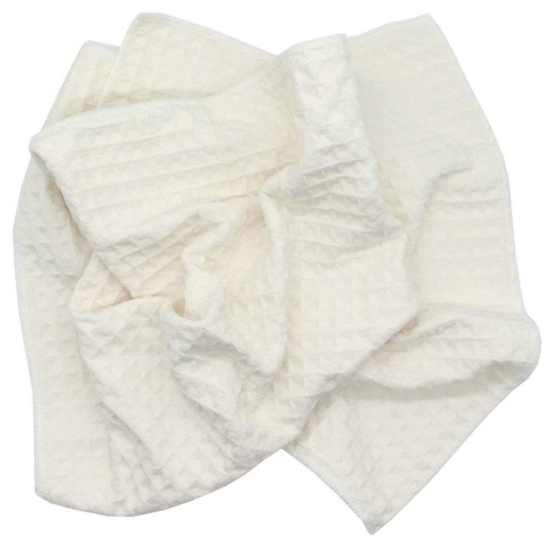 VeraSong Waffle Weave Kitchen Drying Towels - Thick Microfiber, Absorbent, Lint Free 16Inch x 24Inch 3 Pack Beige - Image 5