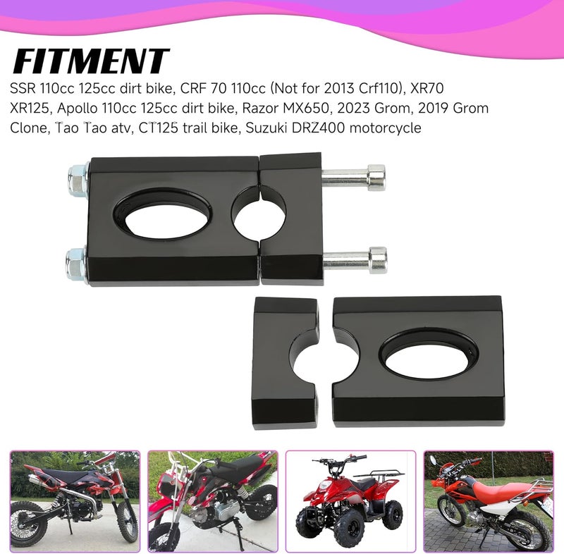 CILOYU Mini Bike Handlebar Risers 7/8" (22mm) Clamp for Coleman BT200X CT200U-EX Trailmaster MB200 - Image 5