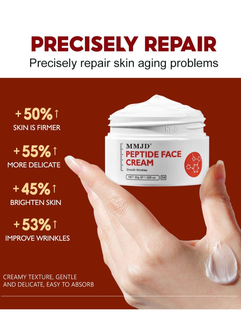 MMJD Moisturizing, Anti-wrinkle And Firming Peptide Cream 30g - Image 5
