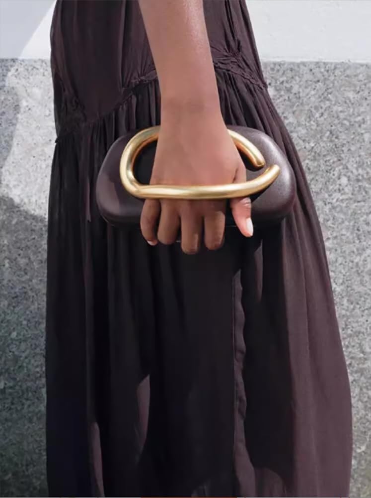 Jusavie حقائب كلاتش مسائية للنساء من جوسافي، حقائب يد جلد PU، حقائب كلاتش عصرية، حقيبة كتف مزينة، مناسبة للزفاف - Image 1