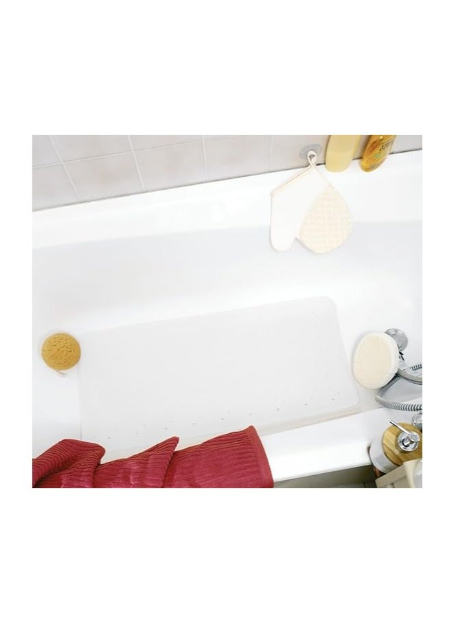 Arvix Rubber Safety Bath Mat-White, 34 x 74 Cm, Multi, One Size