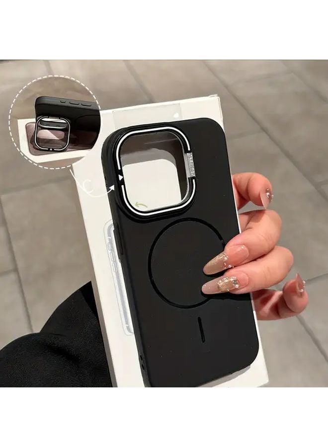 Light Grey Magnetic Wireless Charging Phone Case for iPhone 13 Pro Full Coverage Shockproof Bumper - Image 2