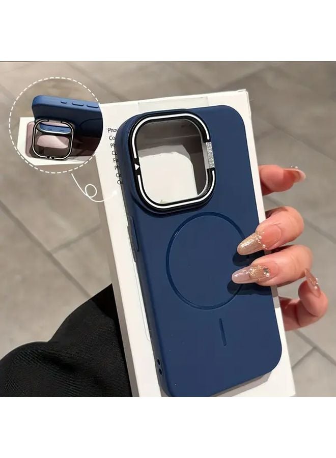Light Grey Magnetic Wireless Charging Phone Case for iPhone 13 Pro Full Coverage Shockproof Bumper - Image 4
