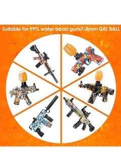 Generic Water Balls Beads Refill Ammo (7-8 mm,1 Pack,12000 Pieces Per Pack),Gel Splater Ball Blaster Bullets Made of Non-Toxic Eco Friendly Water Ball Compatible with Splatter Gall Gun white  - Image 4