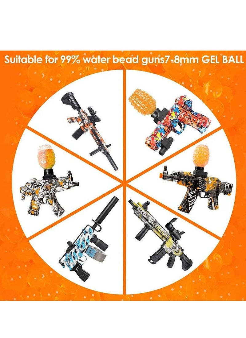Generic - Water Balls Beads Refill Ammo (7-8 mm,1 Pack,12000 Pieces Per Pack),Gel Splater Ball Blaster Bullets Made of Non-Toxic Eco Friendly Water Ball Compatible with Splatter Gall Gun white - Image 1