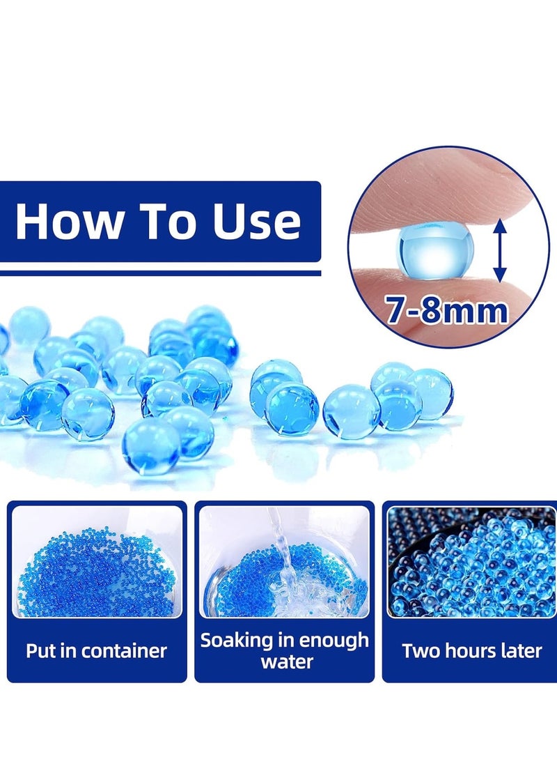 Generic - Water Balls Beads Refill Ammo (7-8 mm,1 Pack,12000 Pieces Per Pack),Gel Splater Ball Blaster Bullets Made of Non-Toxic Eco Friendly Water Ball Compatible with Splatter Gall Gun white - Image 1