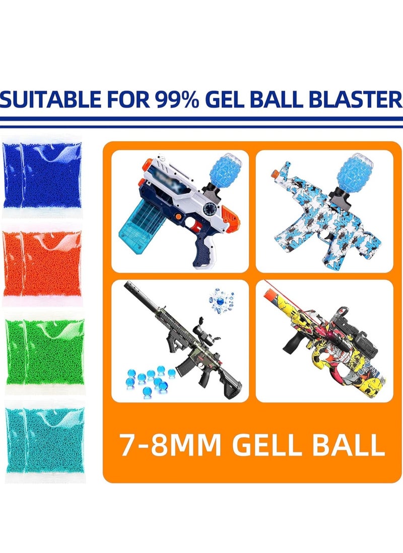 Generic - Water Balls Beads Refill Ammo (7-8 mm,1 Pack,12000 Pieces Per Pack),Gel Splater Ball Blaster Bullets Made of Non-Toxic Eco Friendly Water Ball Compatible with Splatter Gall Gun white - Image 1