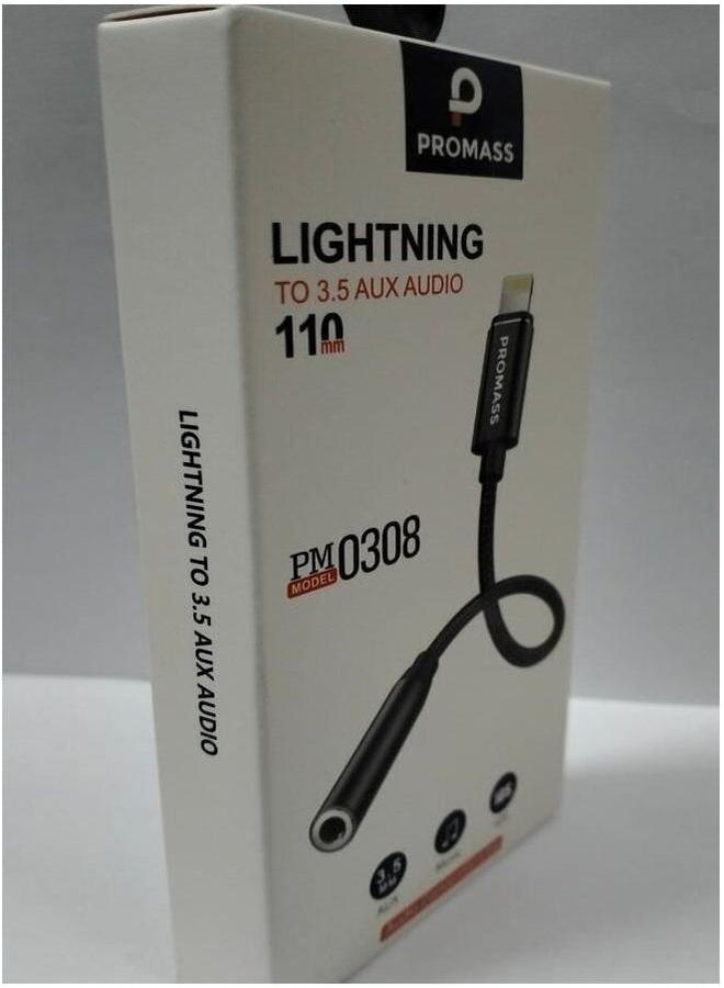 PROMASS Lightning To 3.5 Aux Audio Cable. - Image 2