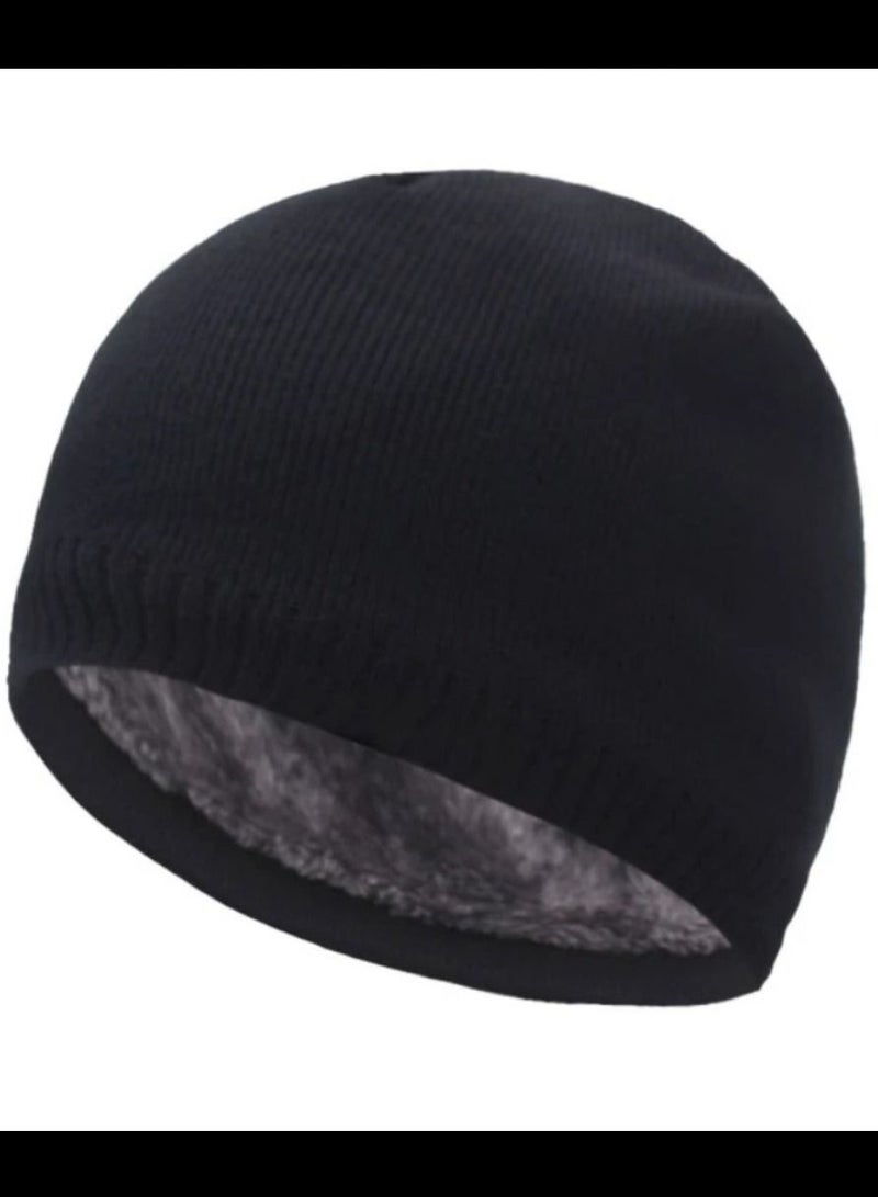 Winter wool Head unisex ice cap beanie baded with fur - Image 5
