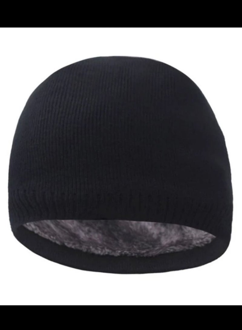 Winter wool Head unisex ice cap beanie baded with fur - Image 4