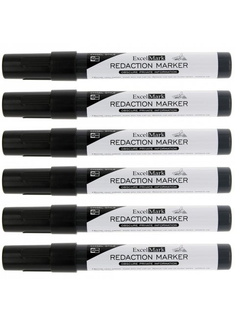 ExcelMark Security Redaction Marker (6 pack)