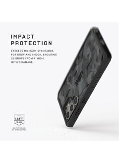 Urban Armor Gear UAG Pathfinder SE Pro MagSafe Samsung Galaxy S24 ULTRA Case Cover [18 Feet Drop Tested] - Black Midnight Camo  - Image 5