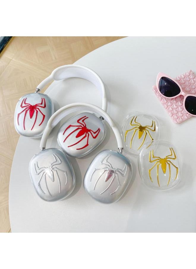 Generic - Spider Airpods Max Protective Cover Transparent TPU Soft Shell Bluetooth Headset Headset Shell Earmuff Head-Specifications:Airpods Max Gold - Image 1
