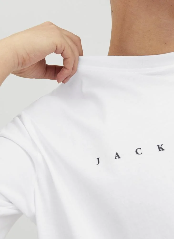 JACK & JONES Logo Regular Fit Crew Neck T-Shirt