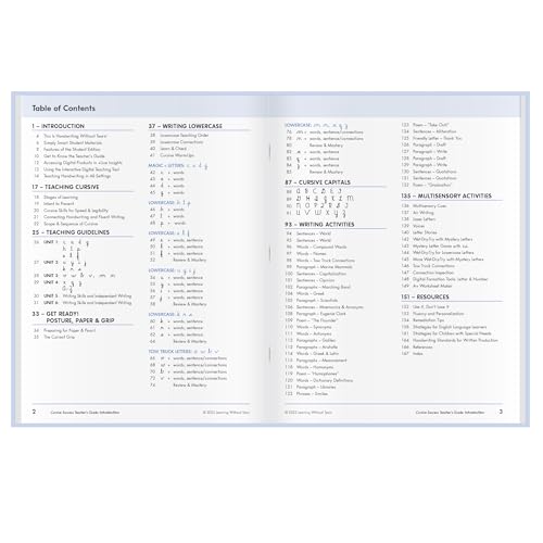 Learning Without Tears Cursive Success Teacher's Guide, Age 9+, 4th Grade+, Handwriting Practice, Writing Book, School & Home, Language Arts, Tutoring, Sensory - Image 2