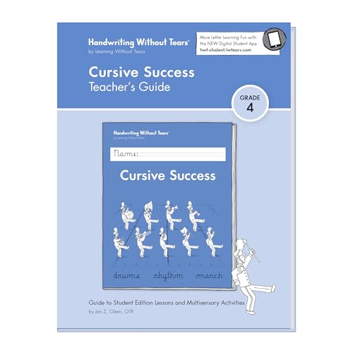 Learning Without Tears Cursive Success Teacher's Guide, Age 9+, 4th Grade+, Handwriting Practice, Writing Book, School & Home, Language Arts, Tutoring, Sensory - Image 1