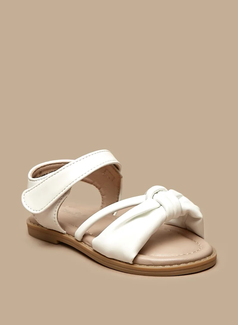 Flora Bella By Shoexpress Girls Strappy Open Toe Sandals with Hook and Loop Closure