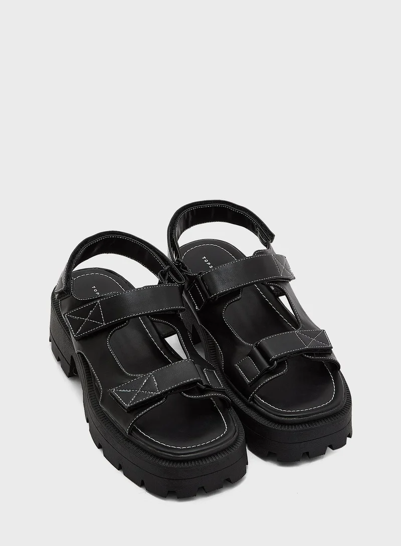TOPSHOP Casual Low Heel Sandals