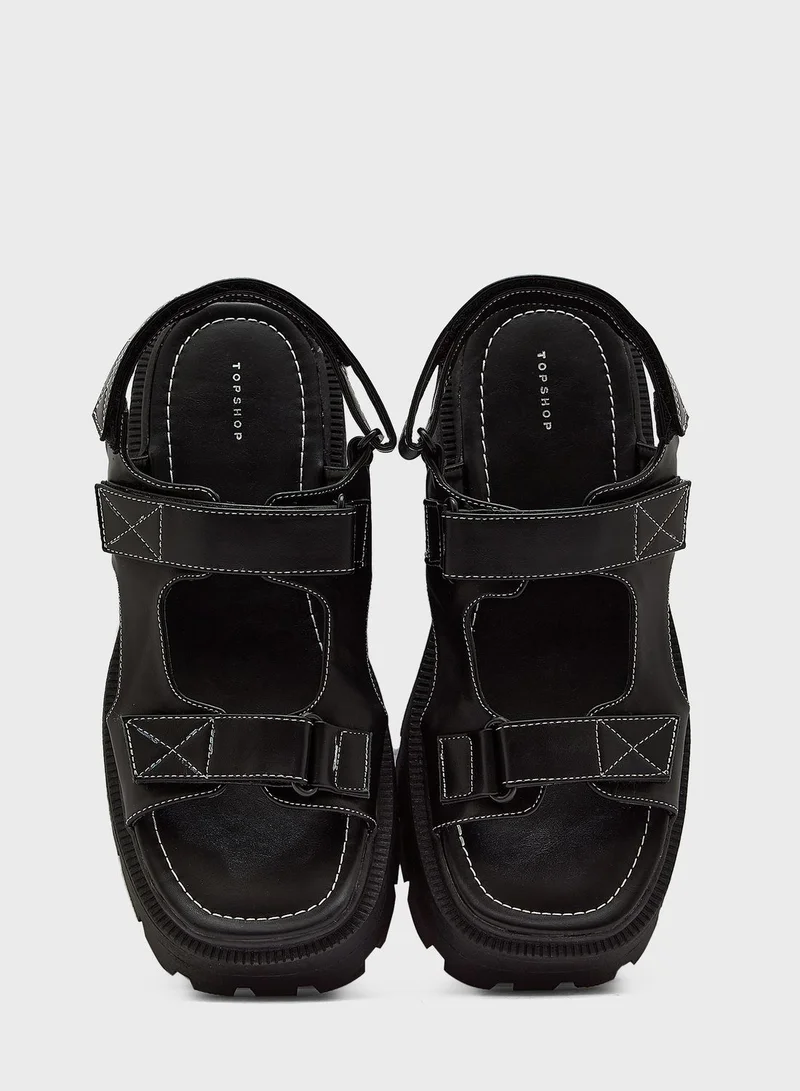 TOPSHOP Casual Low Heel Sandals