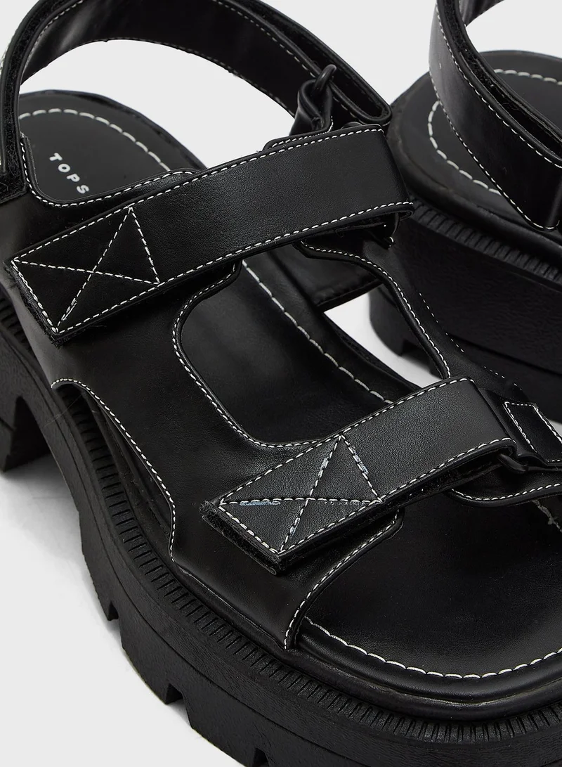 TOPSHOP Casual Low Heel Sandals