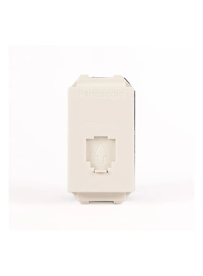 Panasonic White telephone socket - Image 1
