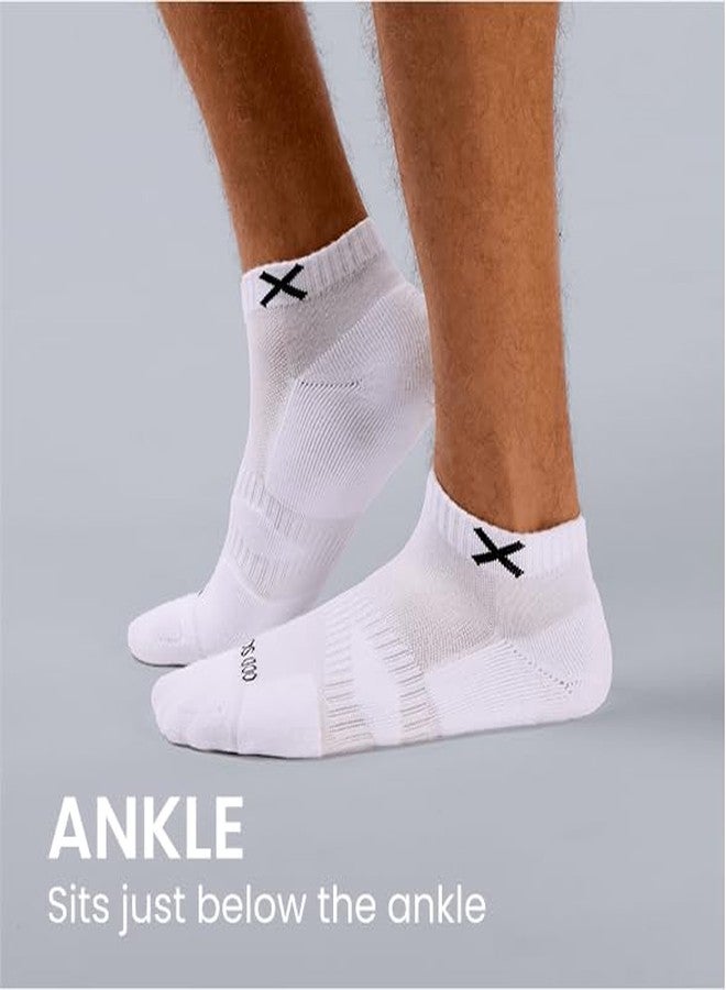 Odd Sox جوارب أود سوكس باسيكس النسائية - جوارب قصيرة - عبوة من 6 قطع بيضاء | جوارب قطنية مريحة وعالية الجودة للاستخدام اليومي - Image 4