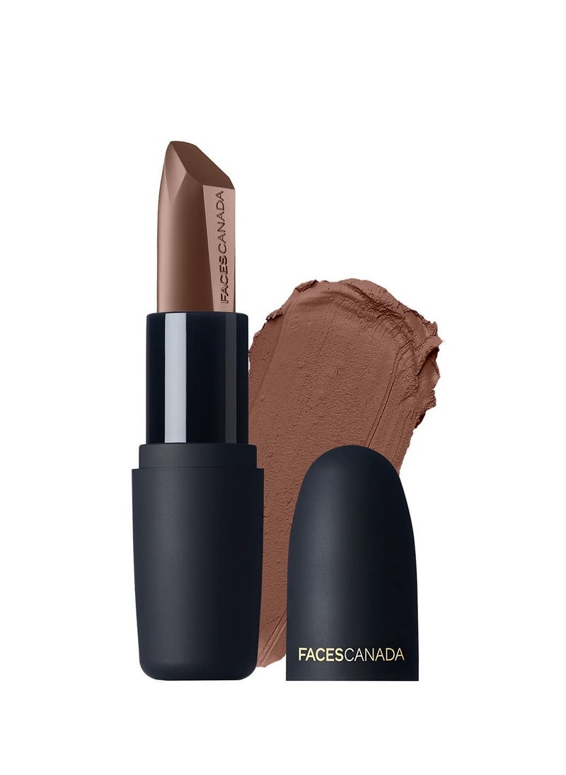 Facescanada - FACES CANADA Weightless Matte Lipstick Pretty Sepia 08 Brown 4.5g - Image 1