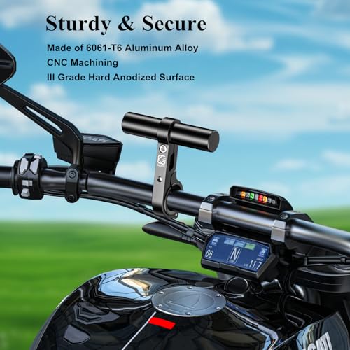 BRCOVAN Aluminum Alloy Handlebar Extender Extensions with 4'' Long Cross Bar, Fit Handlebars 0.875'' / 1'' / 1.125'' / 1.26'' in Diameter, for Bike Bicycle Motorcycle Scooter ATV - Image 2