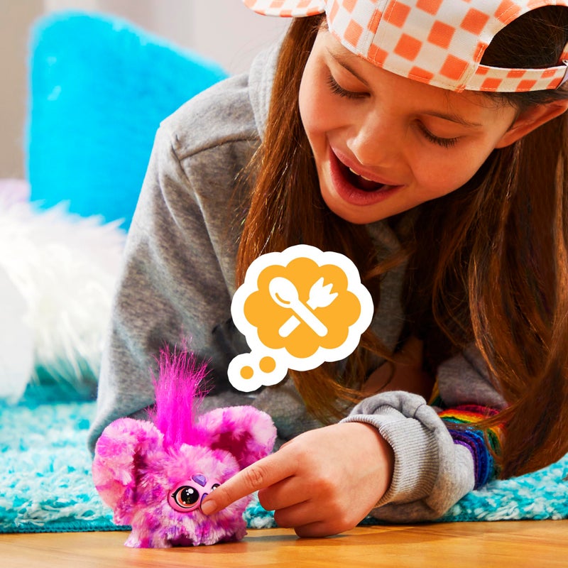 Furby Furblets Hip-Bop Mini Friend, 45+ Sounds, Hip Hop Music & Furbish Phrases, Electronic Plush Toys for Girls & Boys 6 Years & Up, Pink & Purple - Image 4