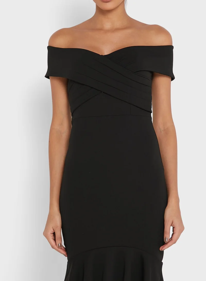 Ella Limited Edition Off-Shoulder Flounce Dress