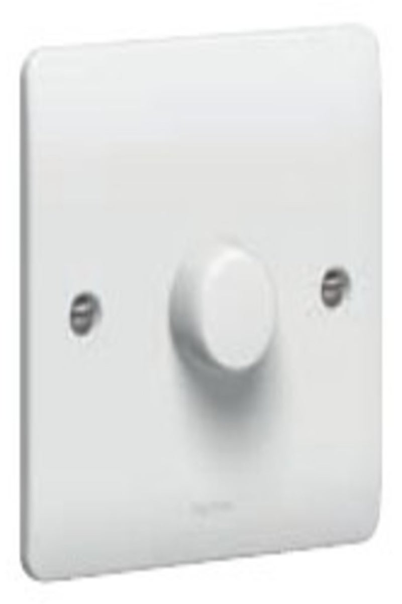 Legrand Synergy 730046 40W-250W Dimmer Switch 1G 2 Way Push On/Off 86 x 86mm White