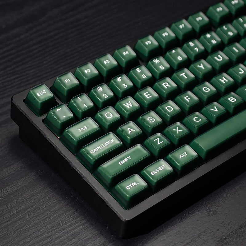 Sumgsn 142 Keys SA Profile PBT Doubleshot Keycaps Green Translucent Keycap Set Fit for 61/64/87/104/108 Cherry Mx Switches ISO ANSI Mechanical Keyboard - Image 1