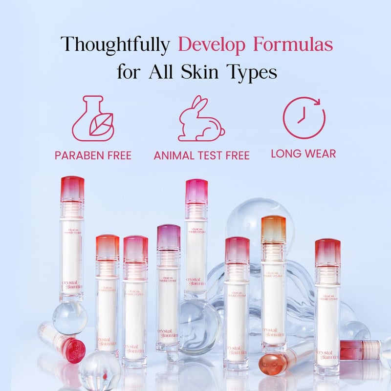 CLIO PROFESSIONAL تلوين كريستال غلام من كليو | لمسة لامعة، خفيف الوزن، غير محسوس، قابل للبناء، زجاجي، ملس، يدوم طويلاً، زاهي، شفاف، لامع، مرطب، مرطب (05 كرز طازج) - Image 5