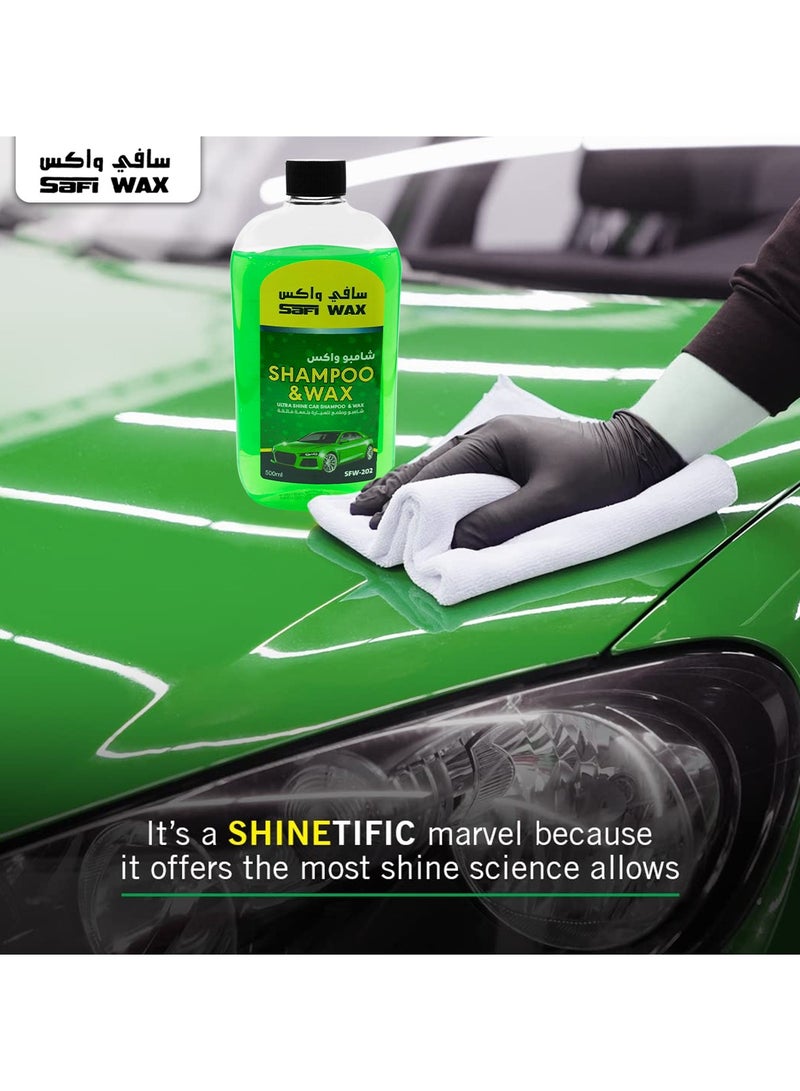 Safi WAX Car Shampoo Wax Ultra Shine Car Washing Shampoo Wax 500ml Keep Car Clean Shine SAFI WAX SFW202  - Image 2