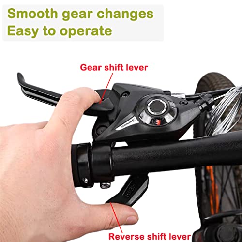CYSKY 1 Pair 3x7 / 3x8 Speed Bike Brakes Levers Shifters with Gear Indicator and Brake Cables Compatible with Mountain Bike, Road Bike (3 x 7 Speed) - Image 4
