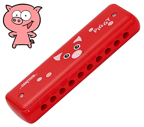 Crafteem Colored Harmonica for Kids and Beginners EasytoLearn Key of C Instrument Portable and Lightweight - Image 1