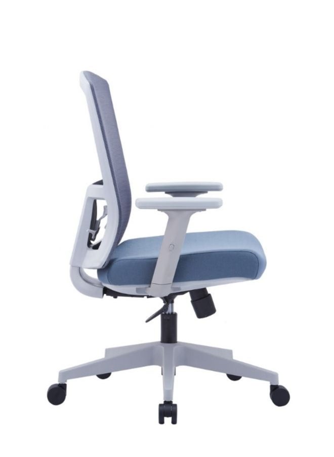 Generic - Grey Medium Back Mesh Office Chair for Executives & Managers – Ergonomic Design - Image 1