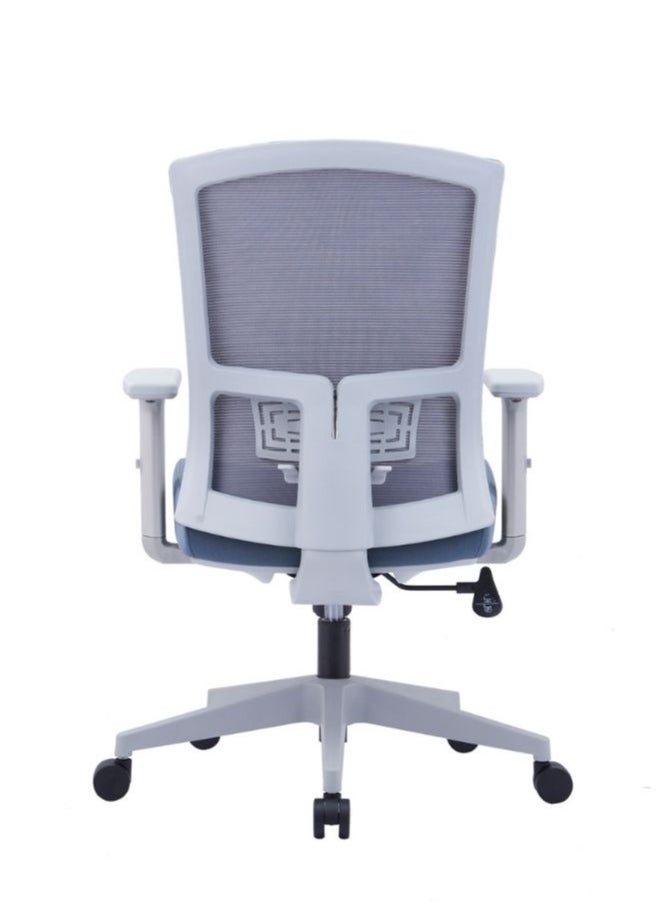 Generic - Grey Medium Back Mesh Office Chair for Executives & Managers – Ergonomic Design - Image 1