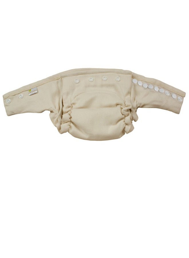 OsoCozy Osocozy Two Sized Fitted Cloth Diaper - 6 Count (Pack of 1) - Soft, Durable and Absorbent 100% Cotton Birdseye Weave Material. Easy to Use Snap Closures. Size 1 Fits 7-18 lbs  - Image 3