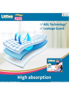 Little's Baby Diapers M Size (Medium) Pants Style | 7-12 Kg | 72 Count - Pack Of 1 | Super Jumbo Baby Diaper With Leakage Guard, Wetness Indicator & 12 Hours Absorption  - Image 4