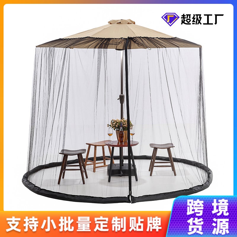Explosion Roman Umbrella Seine Water Pipe Mosquito Net Outdoor Sunshade Anti-Mosquito Net Factory Source Mosquito Net - Image 2